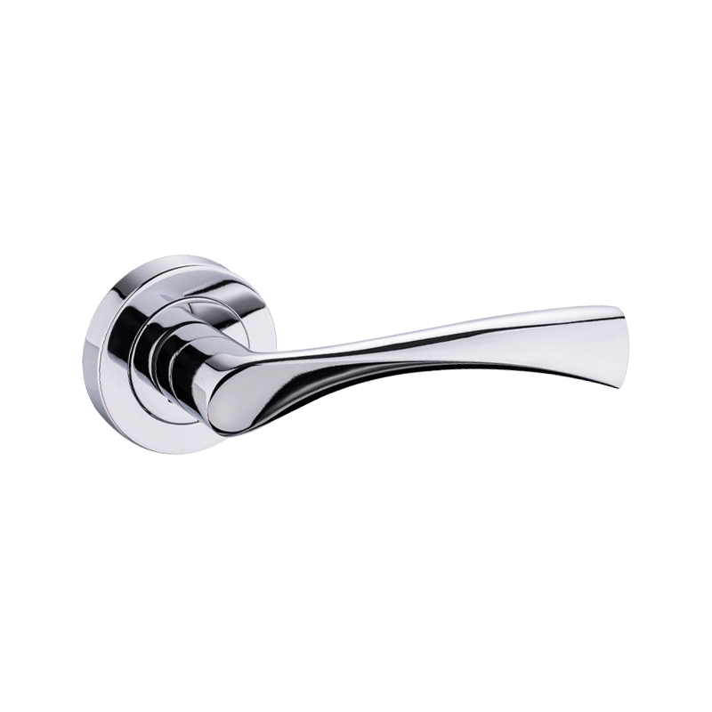 Levier en aluminium sur la poignée de la porte rose chromé polonais